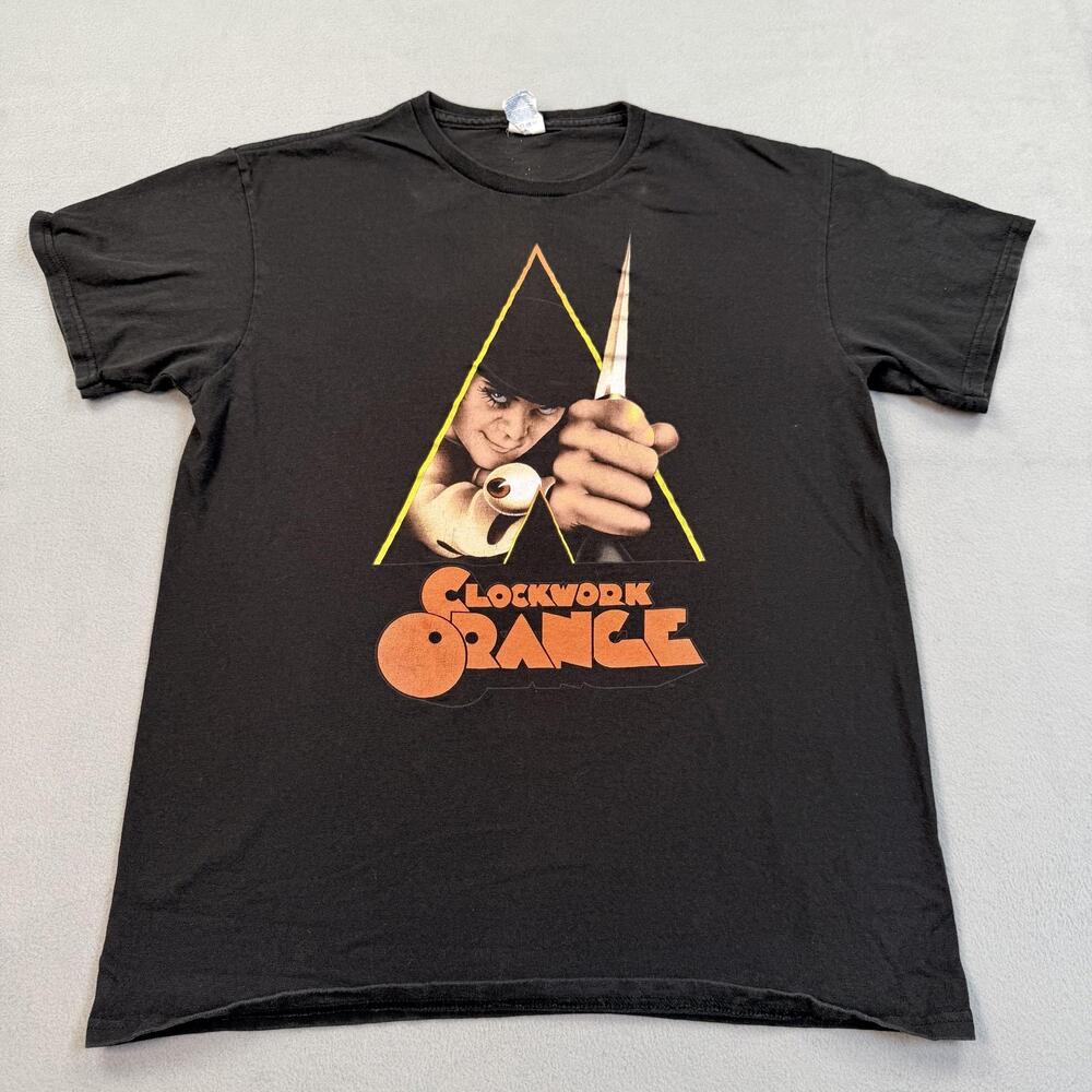 A Clockwork Orange Shirt Mens Medium Black Movie Poster Graphic Tee Delta
